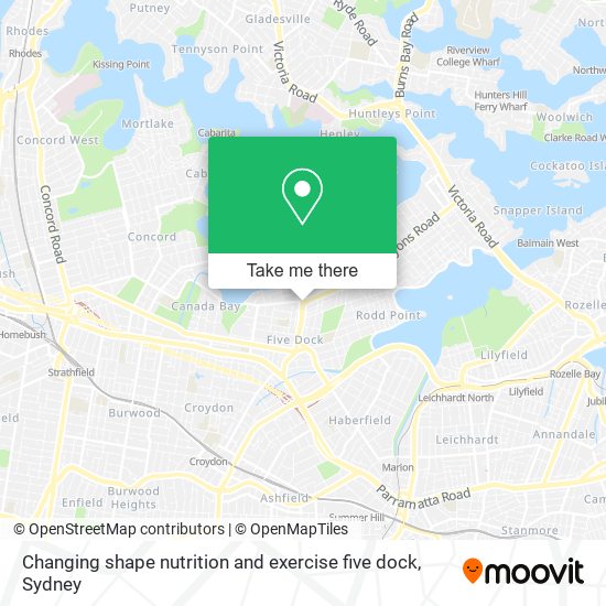 Mapa Changing shape nutrition and exercise five dock