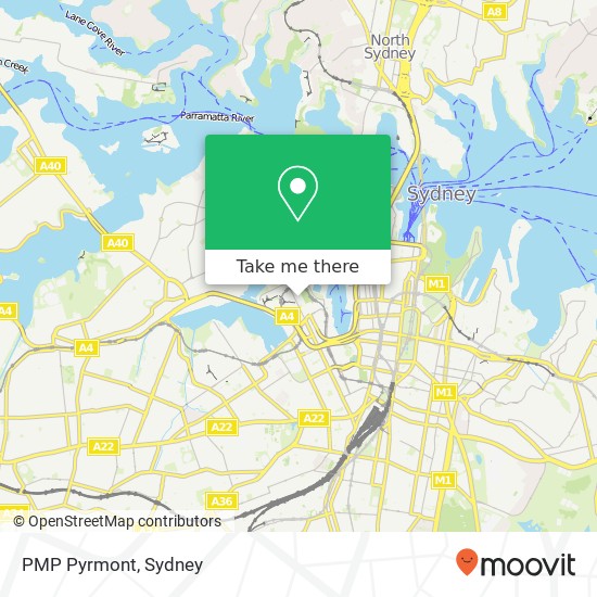 PMP Pyrmont map