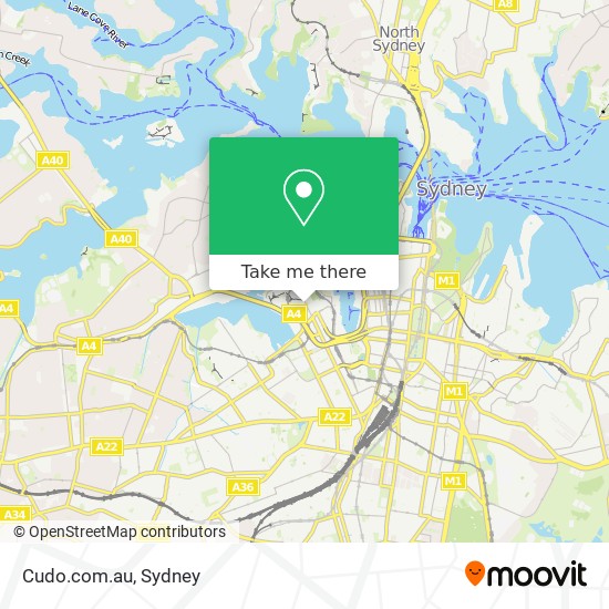 Cudo.com.au map