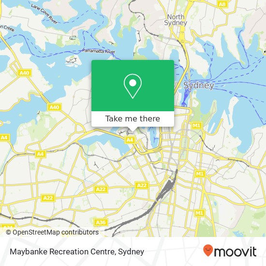 Maybanke Recreation Centre map