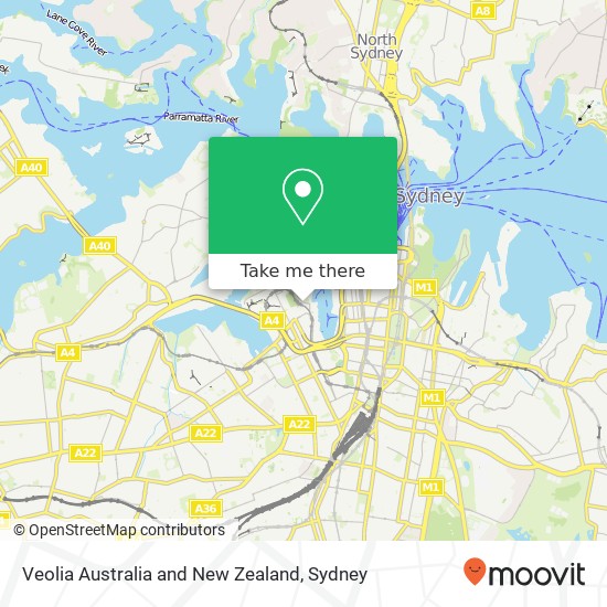 Veolia Australia and New Zealand map