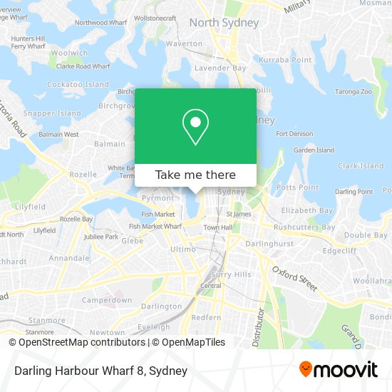 Darling Harbour Wharf 8 map