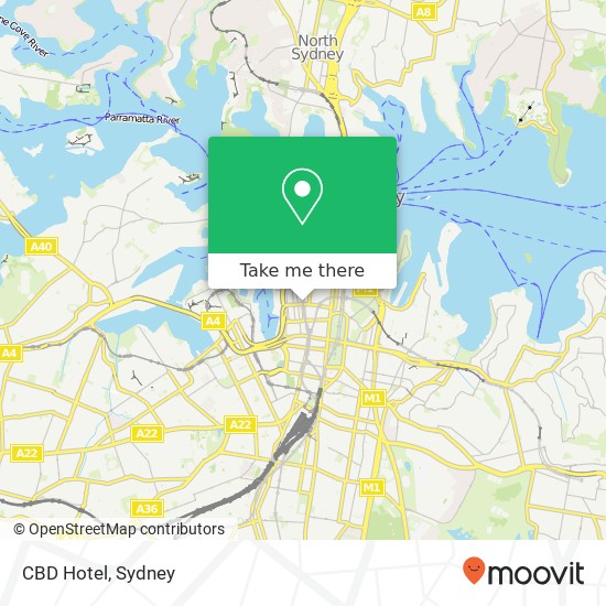 CBD Hotel map