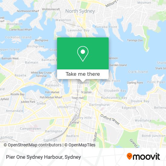 Pier One Sydney Harbour map