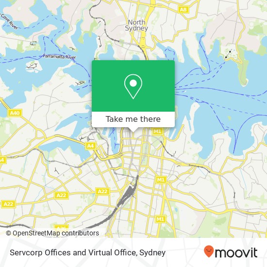 Mapa Servcorp Offices and Virtual Office