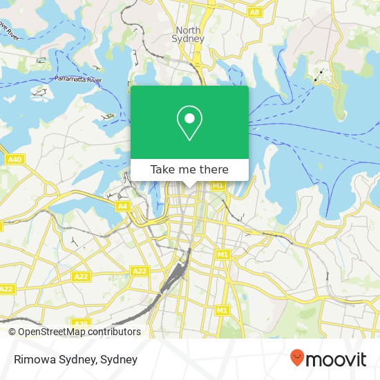 Rimowa Sydney map