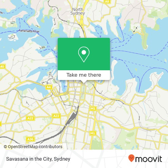 Savasana in the City map