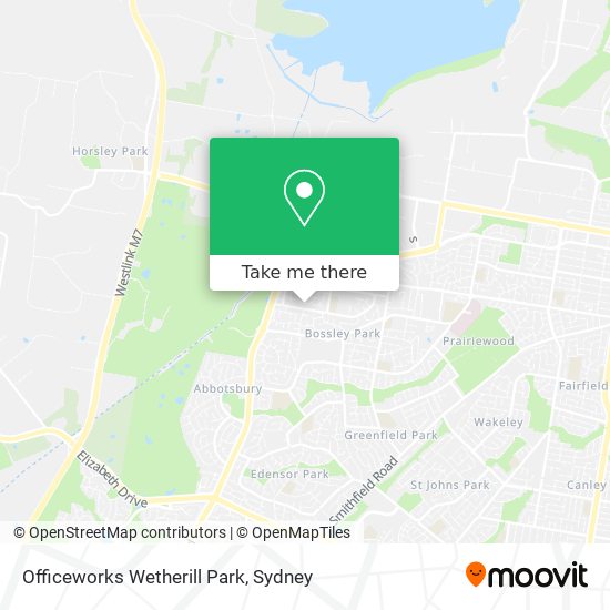 Officeworks Wetherill Park map