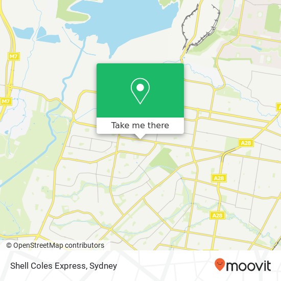 Shell Coles Express map