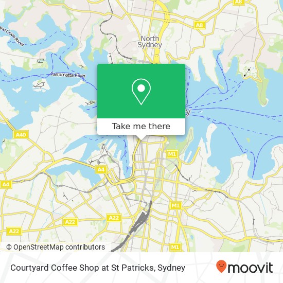 Courtyard Coffee Shop at St Patricks map