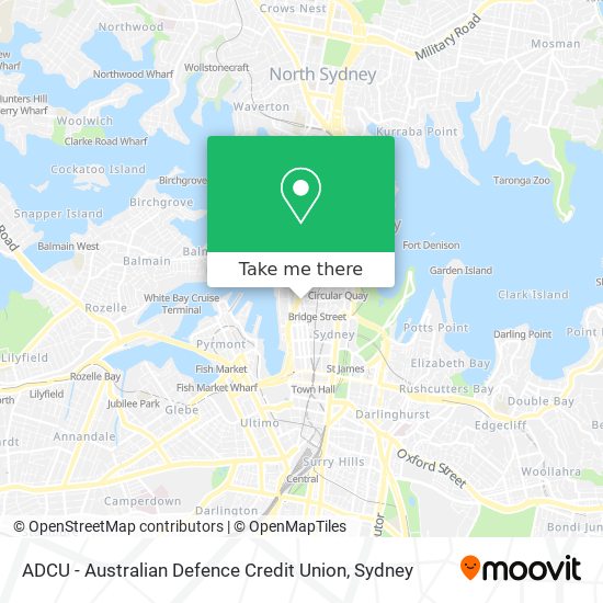 ADCU - Australian Defence Credit Union map