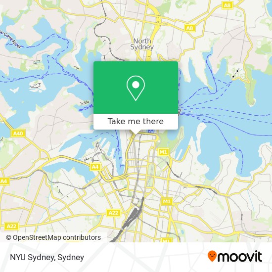 NYU Sydney map