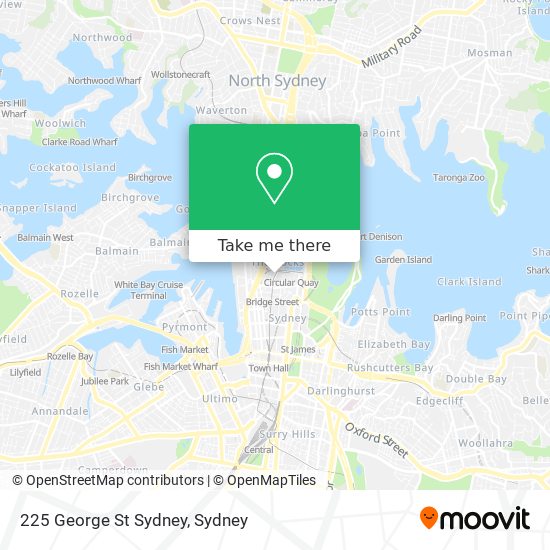 225 George St Sydney map