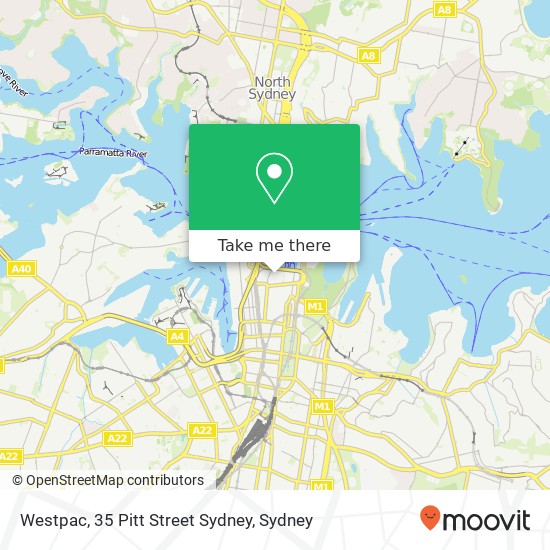 Westpac, 35 Pitt Street Sydney map