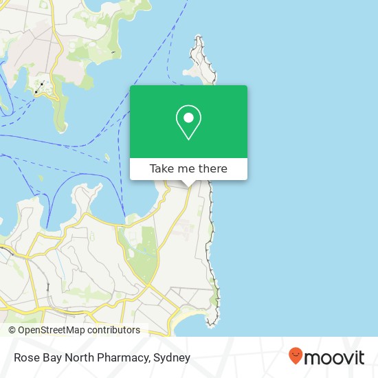 Rose Bay North Pharmacy map