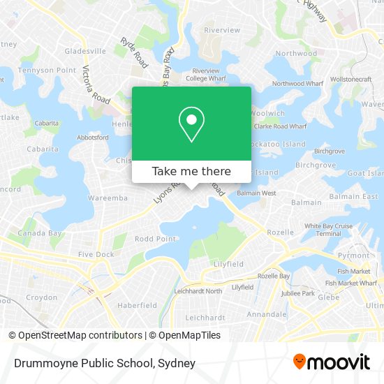 Drummoyne Public School map