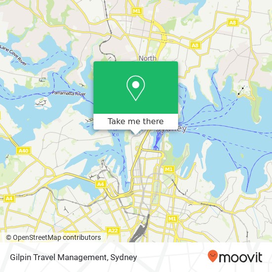 Gilpin Travel Management map