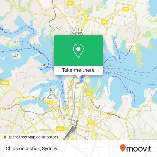 Chips on a stick map