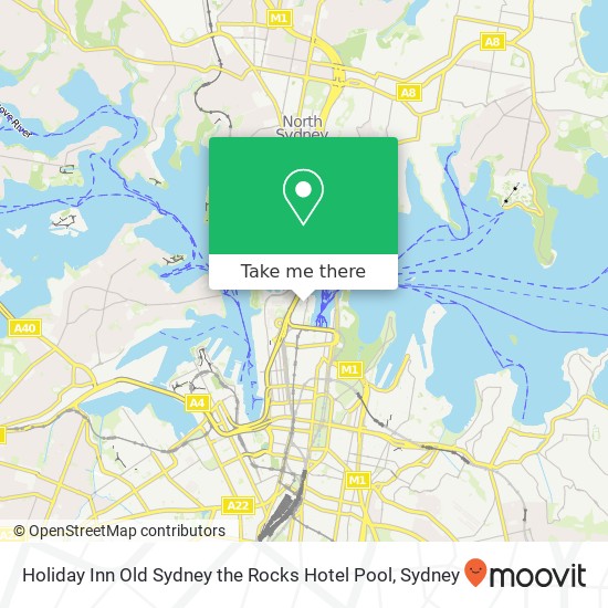 Holiday Inn Old Sydney the Rocks Hotel Pool map