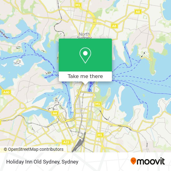 Holiday Inn Old Sydney map