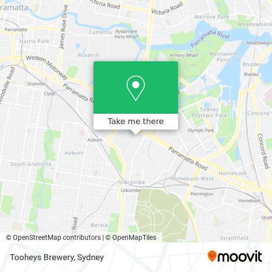 Tooheys Brewery map