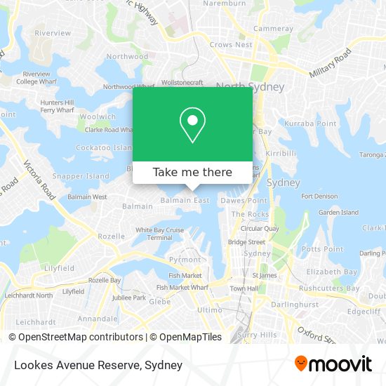 Lookes Avenue Reserve map