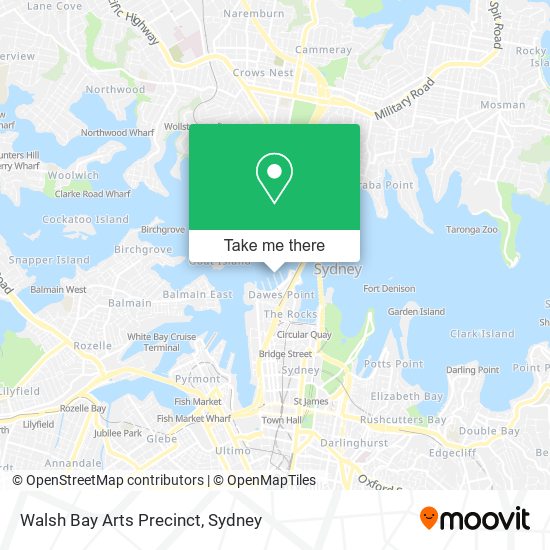 Walsh Bay Arts Precinct map