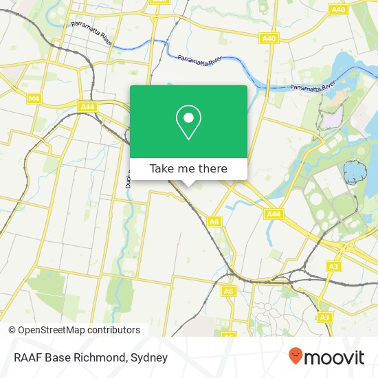 RAAF Base Richmond map