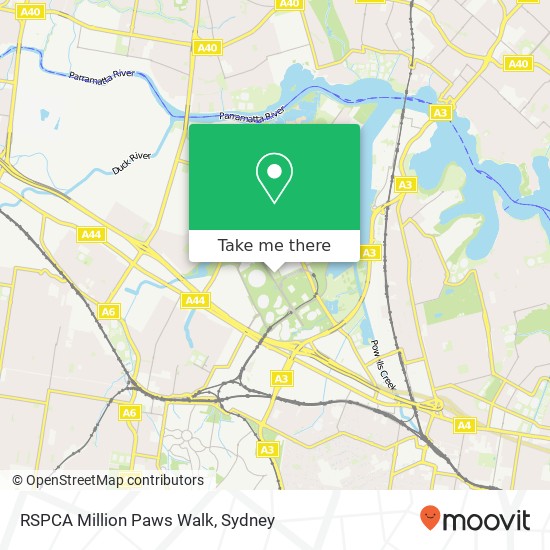 Mapa RSPCA Million Paws Walk