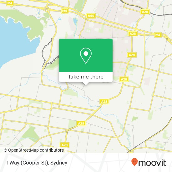 Mapa TWay (Cooper St)