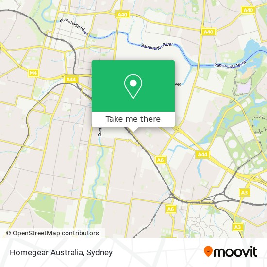 Mapa Homegear Australia
