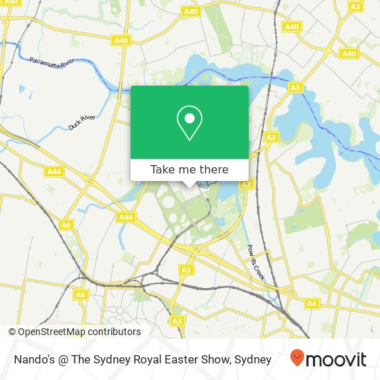Mapa Nando's @ The Sydney Royal Easter Show