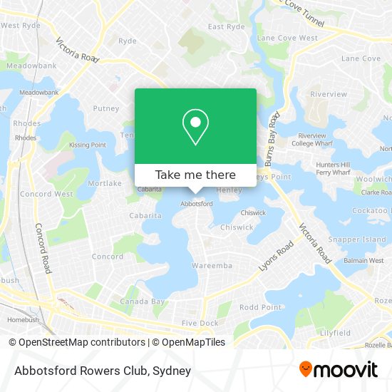 Abbotsford Rowers Club map