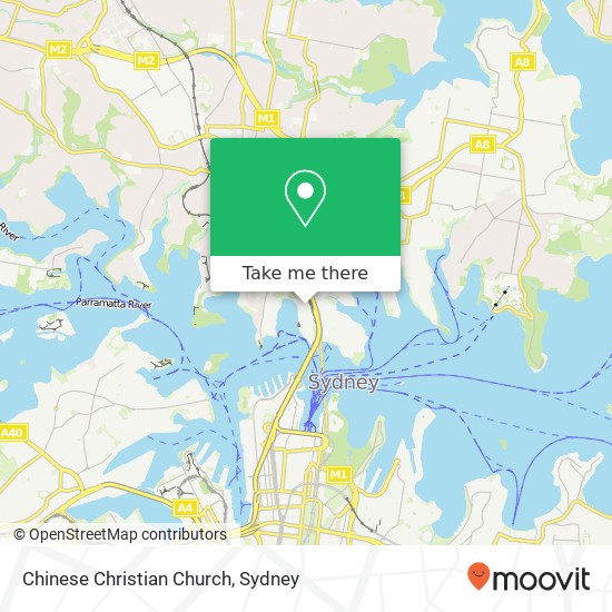 Mapa Chinese Christian Church