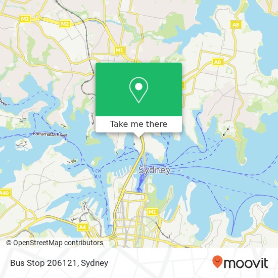Bus Stop 206121 map