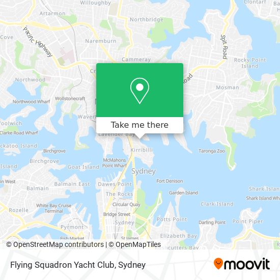 Mapa Flying Squadron Yacht Club
