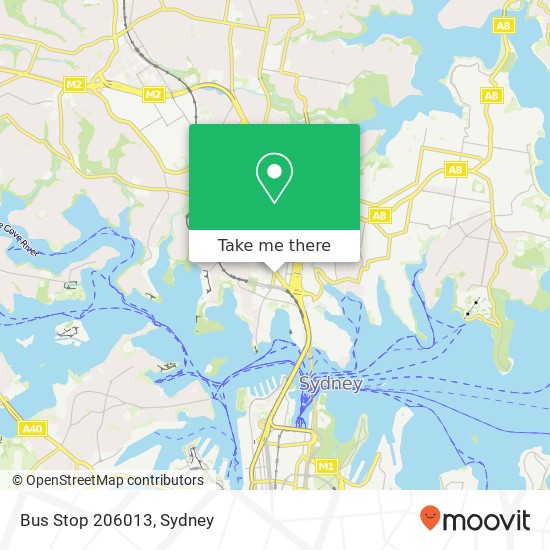 Mapa Bus Stop 206013