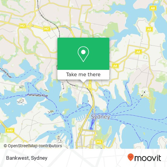 Bankwest map