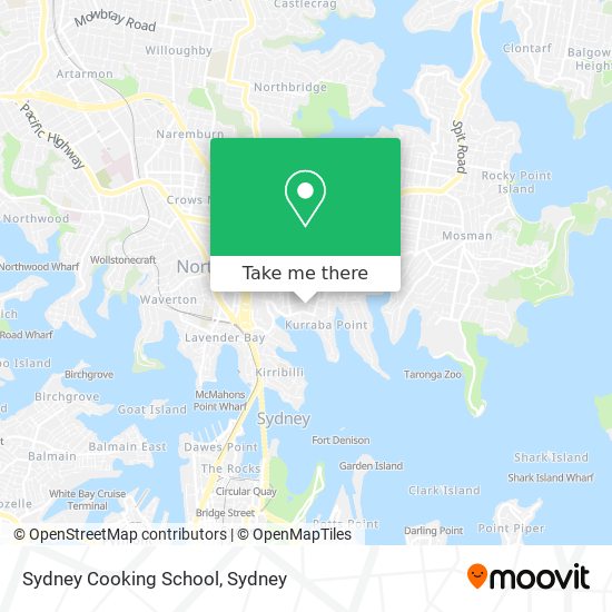 Sydney Cooking School map