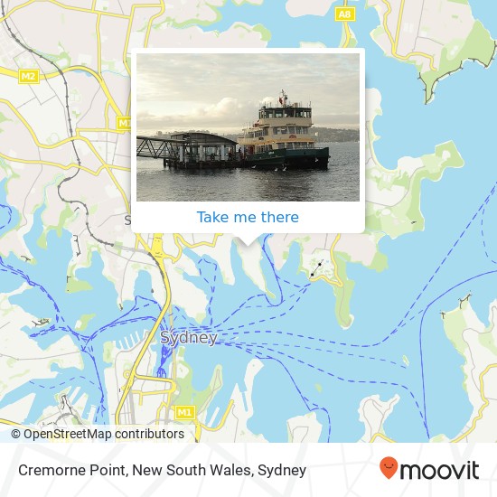 Cremorne Point, New South Wales map