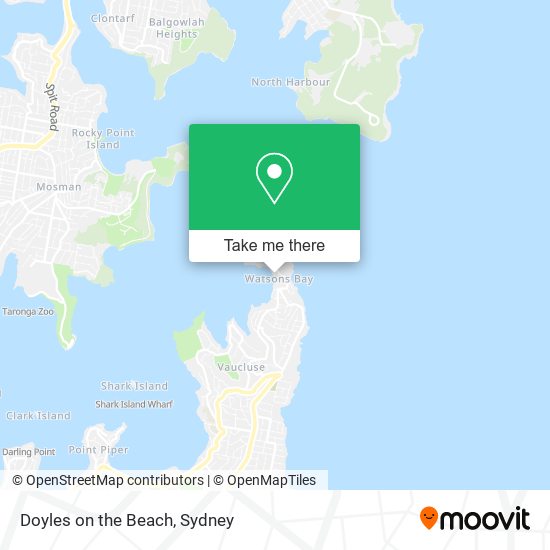 Doyles on the Beach map