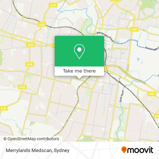 Merrylands Medscan map