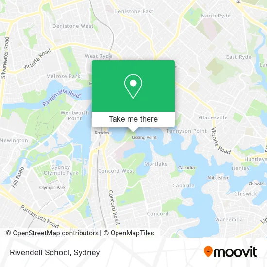 Mapa Rivendell School