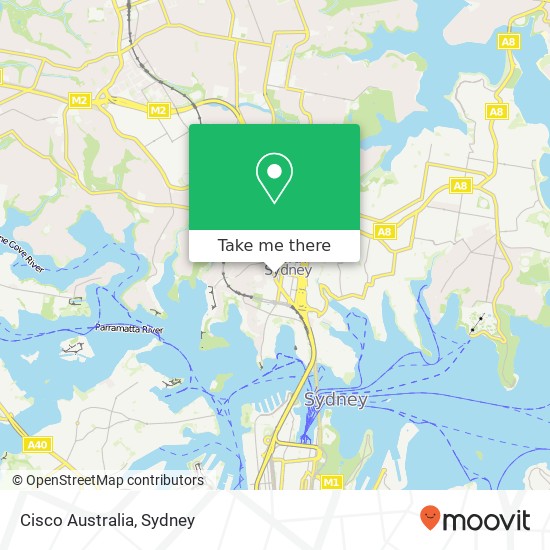 Cisco Australia map