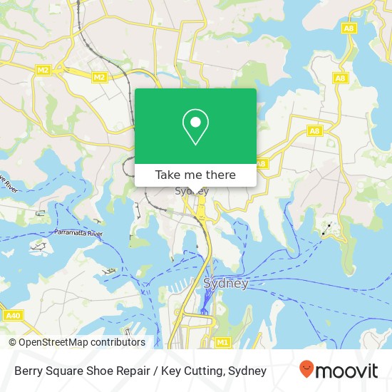 Berry Square Shoe Repair / Key Cutting map