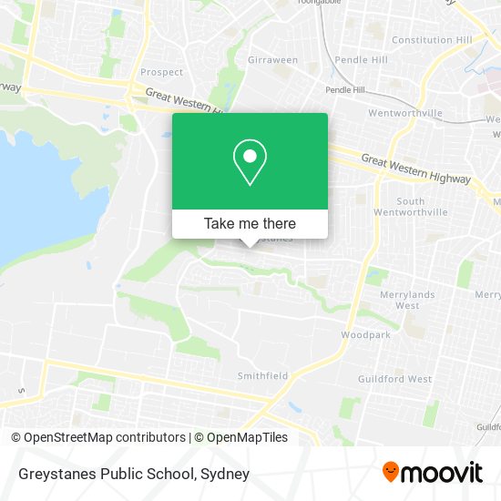 Mapa Greystanes Public School