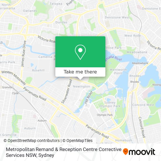 Metropolitan Remand & Reception Centre Corrective Services NSW map