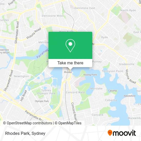 Mapa Rhodes Park