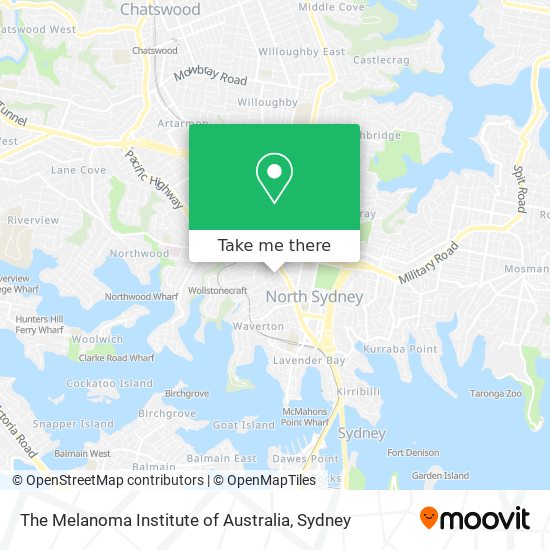 The Melanoma Institute of Australia map