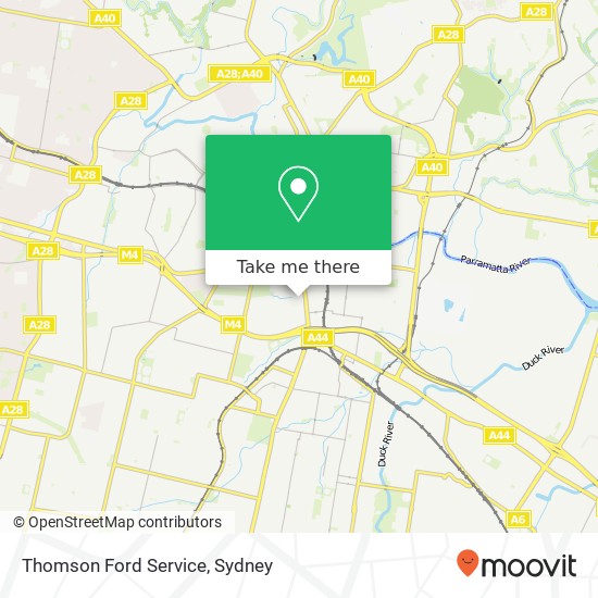 Thomson Ford Service map